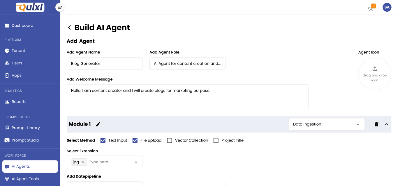 No-Code AI Agent Builder